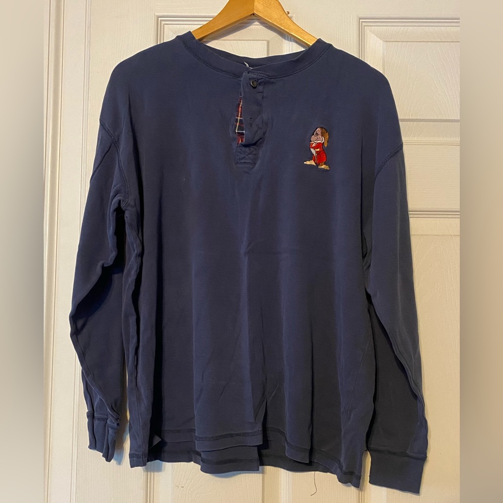 Vintage “Grumpy” (Snow White) Long Sleeve Shirt (Disney Store Brand)